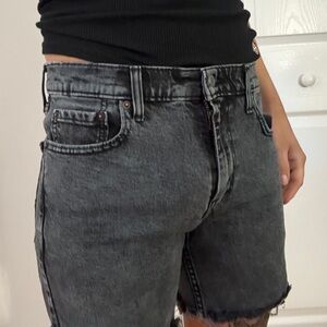 Levi's Charcoal Cropped men’s Jean shorts 30